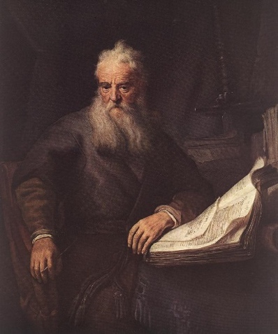 A painting of a person with a beard Description automatically generated