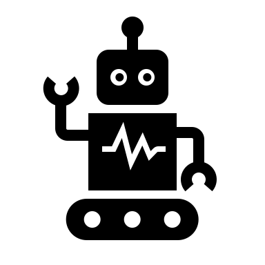 Robot with solid fill