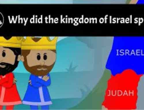 Why did the kingdom of Israel split?