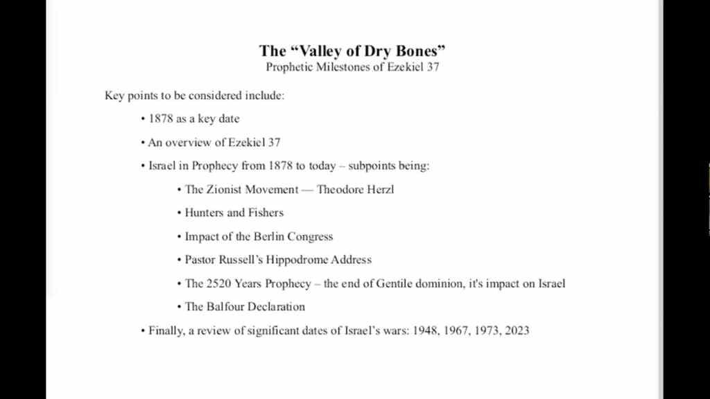 The Valley of Dry Bones