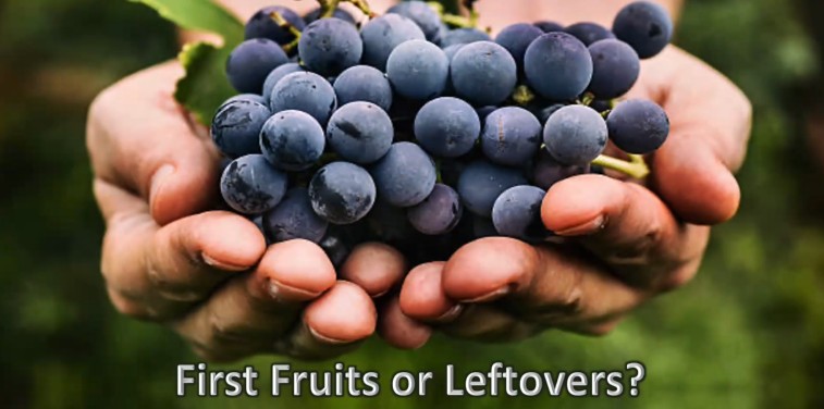 First Fruits, or Leftovers