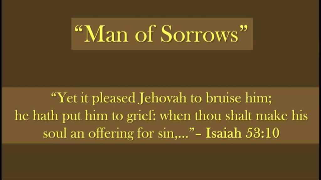 Man of Sorrows