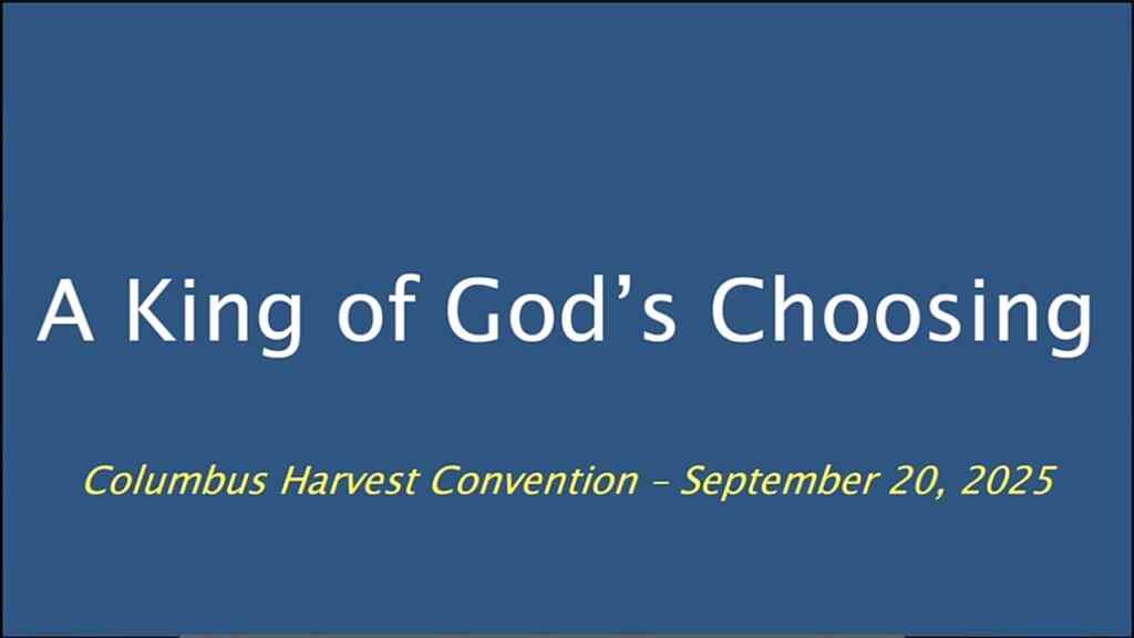 A King of God’s Choosing