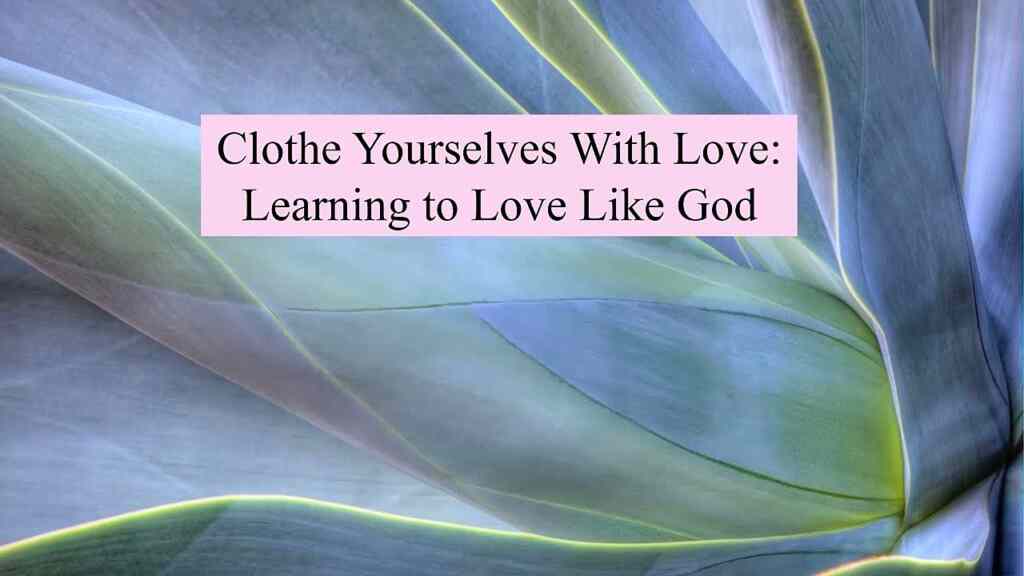 Clothe Yourself With Love