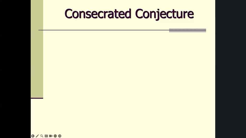 Consecrated Conjecture